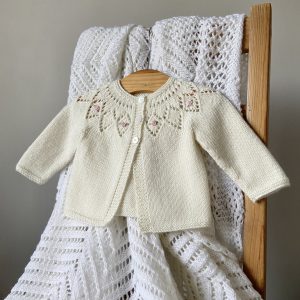 The Rosa Embroidered Matinee Jacket - Image 3