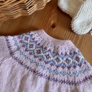 Isabella - Hand Knitted Bonnet, Hat, Booties
