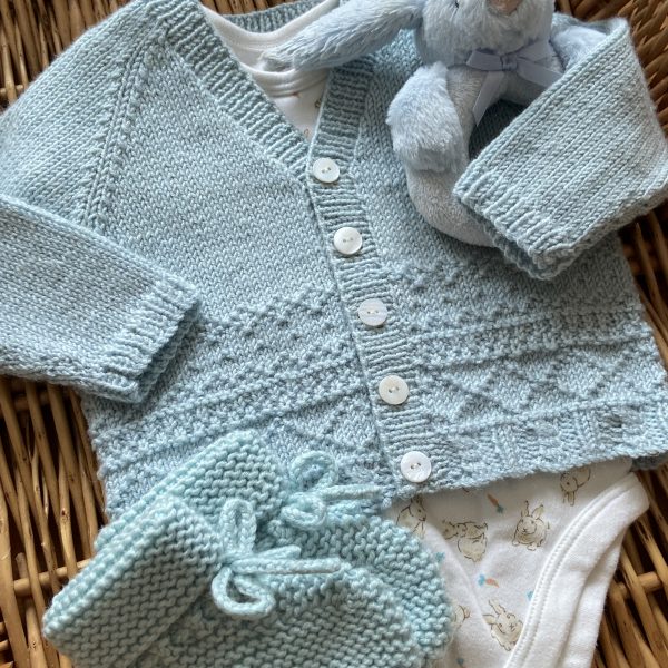 Edward Hand Knitted Baby Cardigan - Image 2
