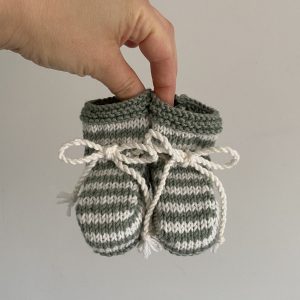 James Hand Knitted Booties