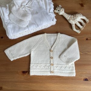 Hugo Hand Knitted Baby Cardigan