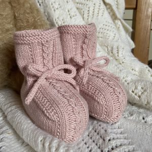 Alice Hand Knitted Booties