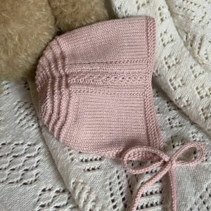 Alice - Hand Knitted Baby Bonnet