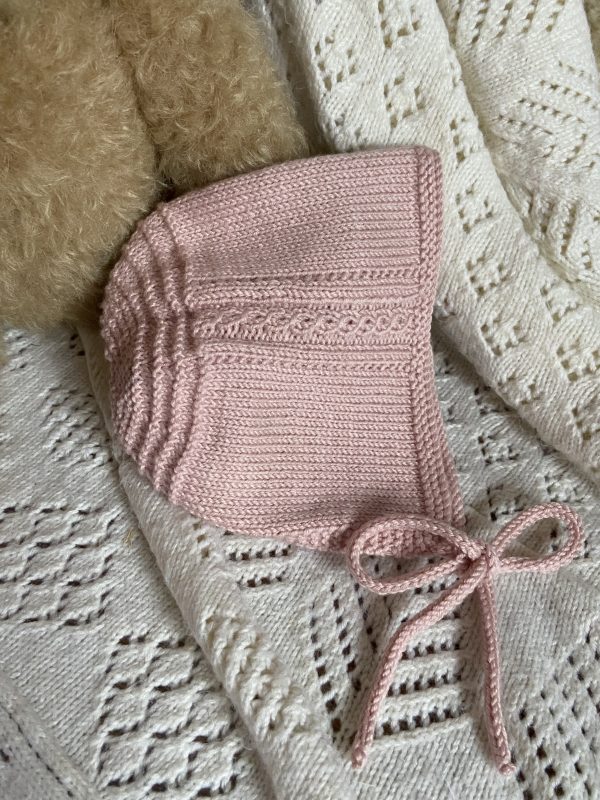 Alice - Hand Knitted Baby Bonnet