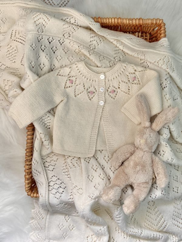 Rosa Hand Knitted Matinee Jacket