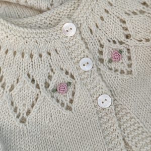 The Rosa Embroidered Matinee Jacket - Image 4