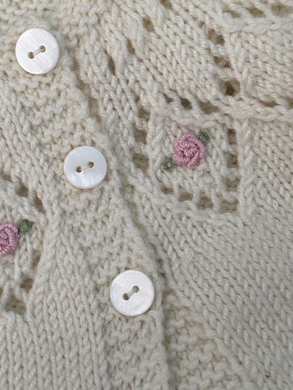 Rosa Hand Knitted Matinee Jacket - Image 5