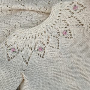 The Rosa Embroidered Matinee Jacket - Image 6