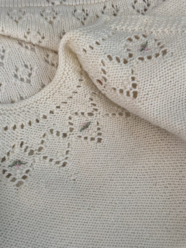 Rosa Hand Knitted Matinee Jacket - Image 7