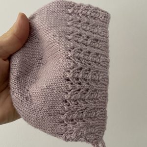 Charlotte - Hand Knitted Bonnet - Image 2