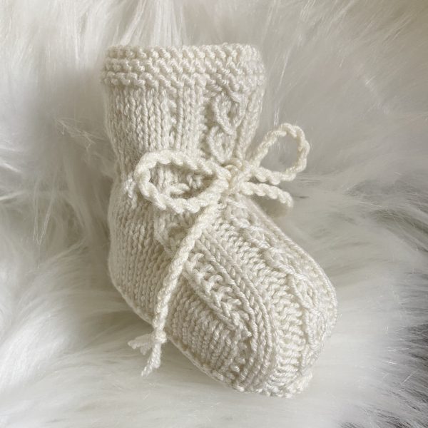 Alice Hand Knitted Booties - Image 3