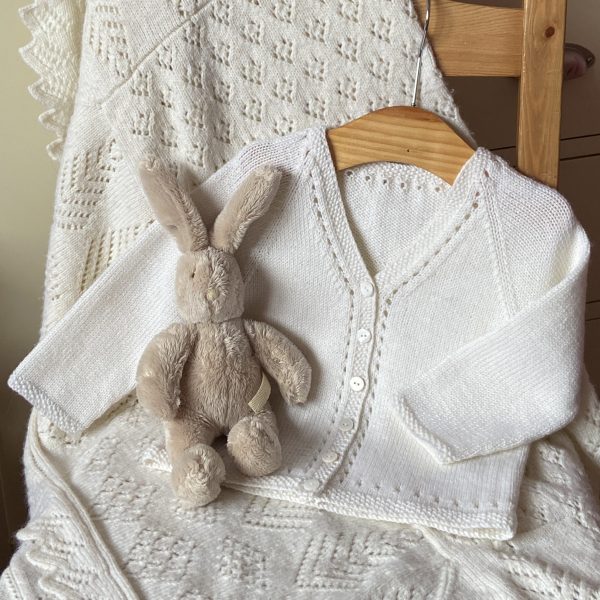 Sofia Hand Knitted Baby Cardigan - Image 2