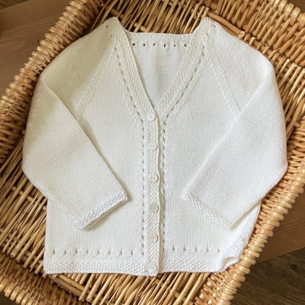 Sofia Hand Knitted Baby Cardigan - Image 4