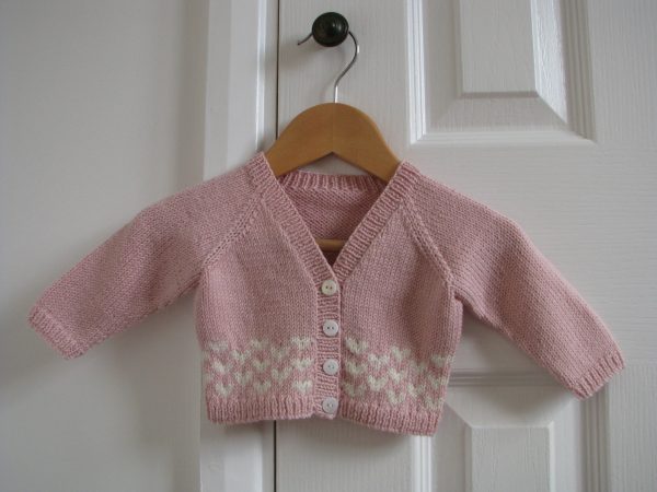 Mabel Hand Knitted Baby Cardigan
