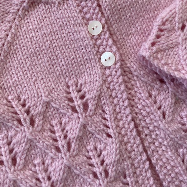 Catherine Hand Knitted Baby Cardigan - Image 2