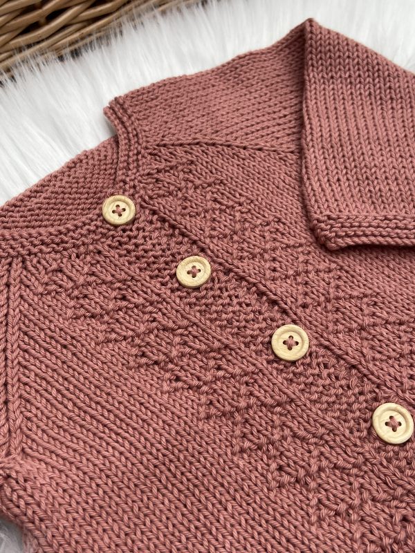 Harriette Hand Knitted Baby Cardigan - Image 3