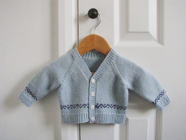 George Hand Knitted Baby Cardigan