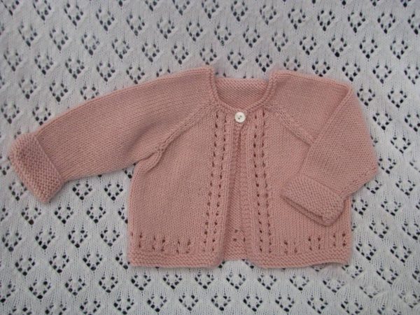 Cecilia Hand Knitted Baby Matinee Jacket - Image 3