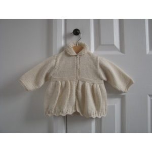 Edith Hand Knitted Baby Pram Jacket